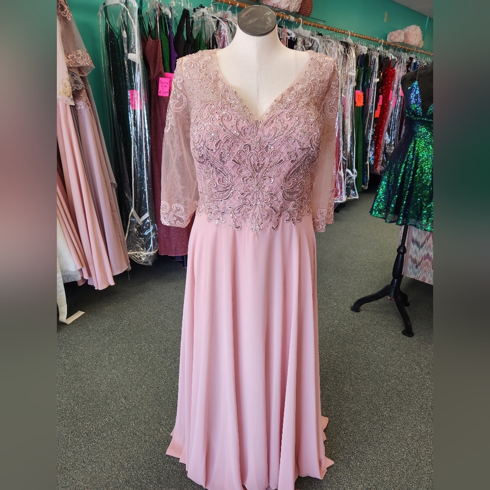 Mother's gown/Evening formal dress/Dusty Rose Size 3XL GLS